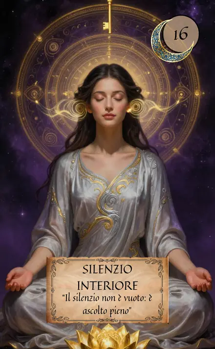 Carta Silenzio interiore dell'Oracolo delle Chiavi del Risveglio